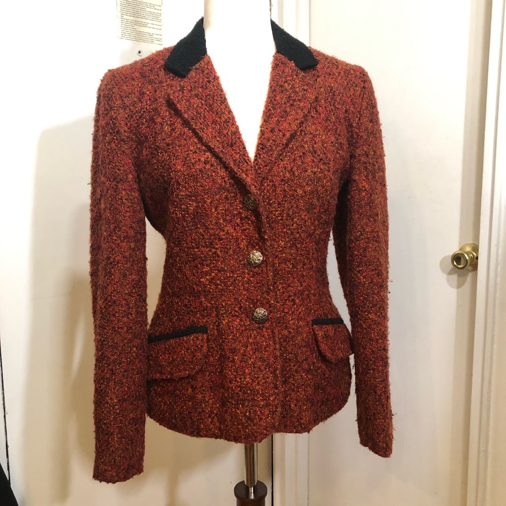Vintage Bouclé Blazer Jacket - 3 button